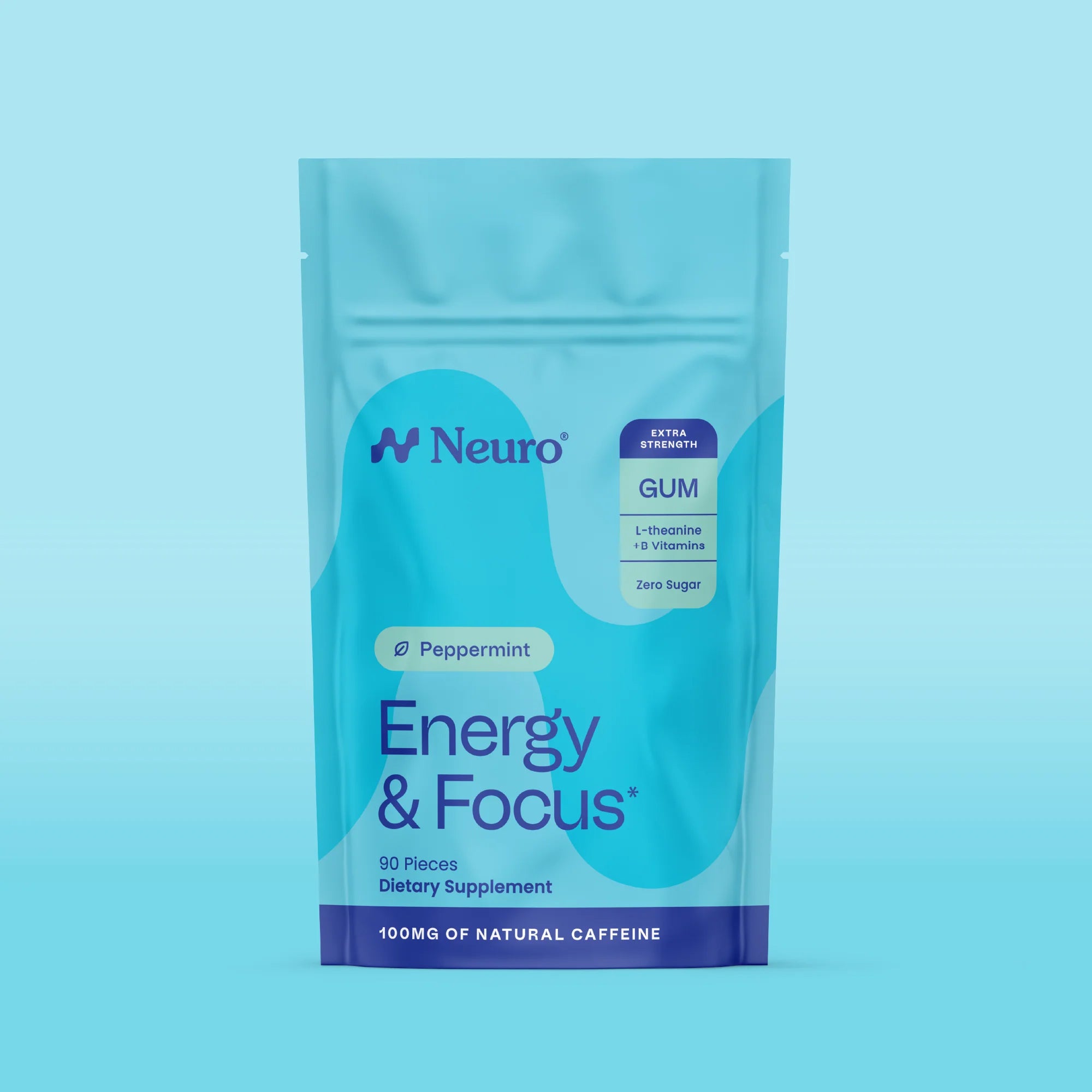 Neuro® Gum Extra Strength Energy & Focus™ Bulk Bag (90 pcs) - Peppermint