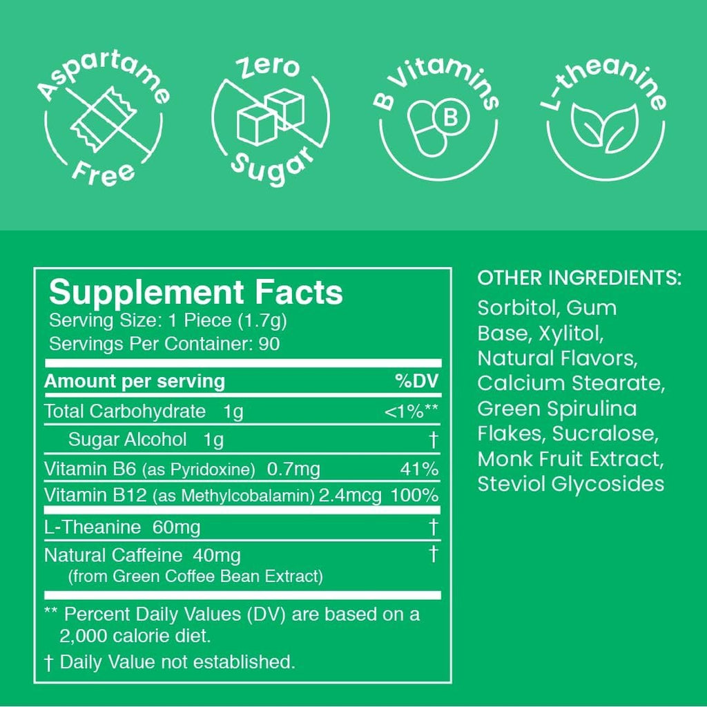 Neuro® Gum Energy & Focus™ Bulk Bag (90 pcs) - Spearmint