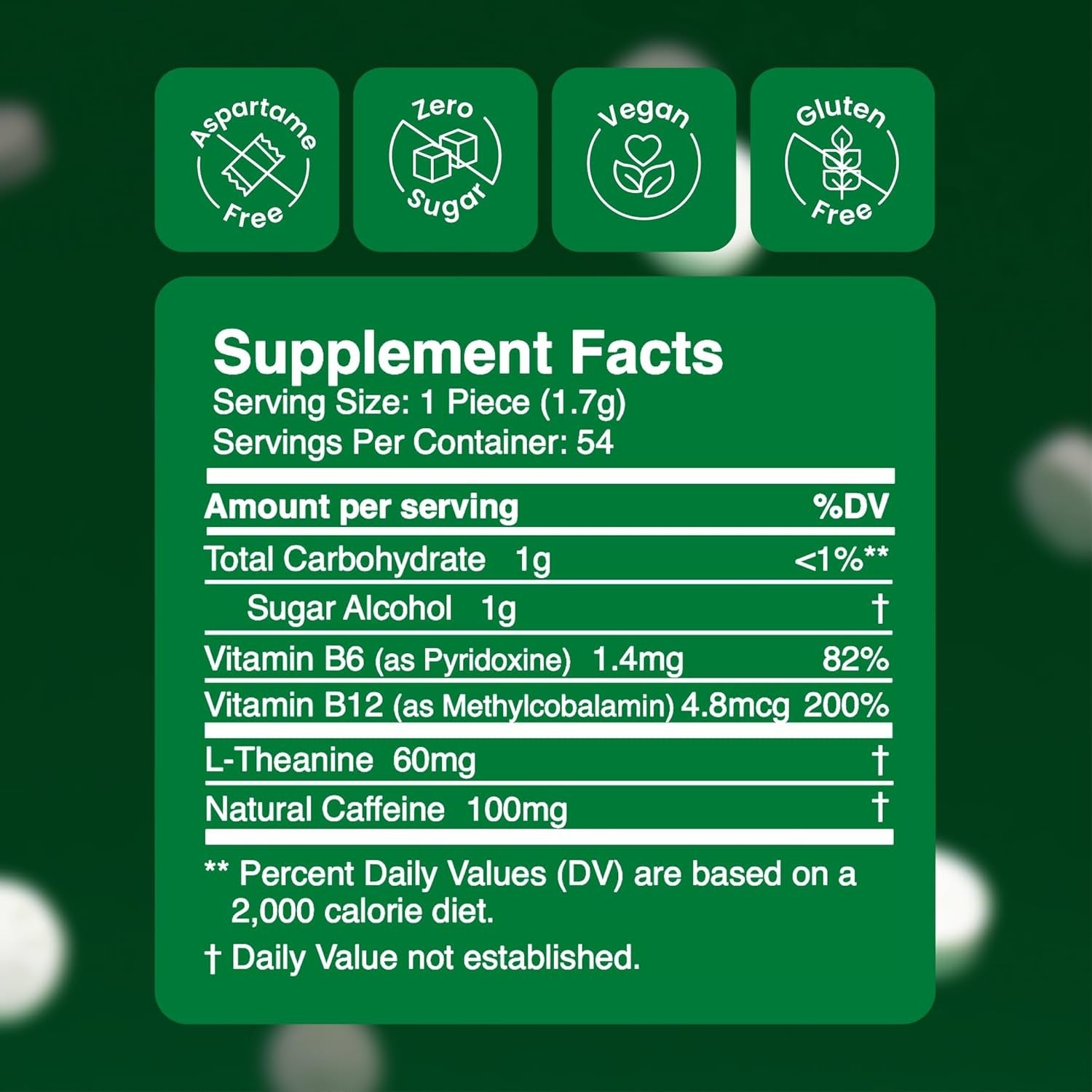 Neuro® Gum Extra Strength Energy & Focus™ 6 Pack (54 pcs) - Spearmint