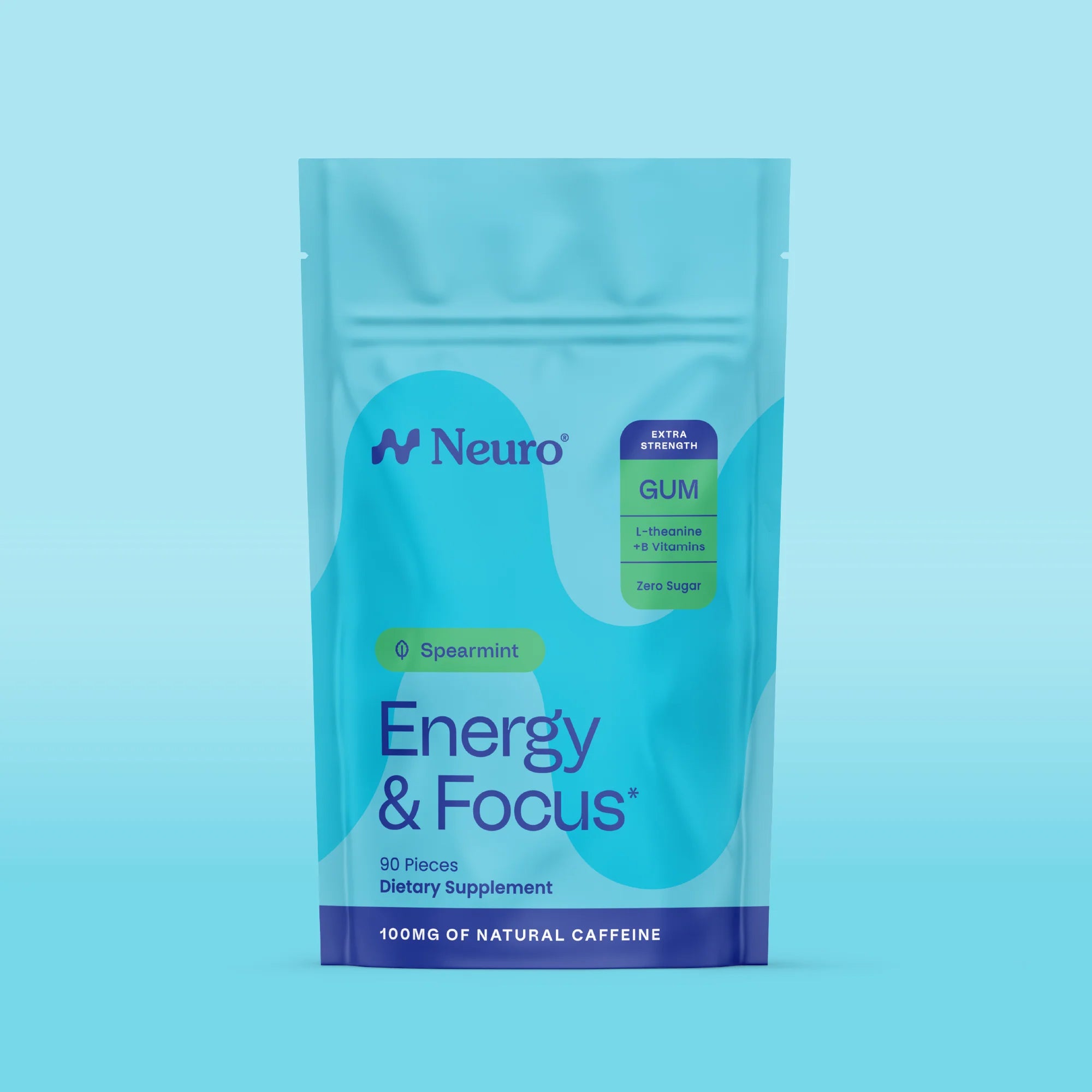 Neuro® Gum Extra Strength Energy & Focus™ Bulk Bag (90 pcs) - Spearmint